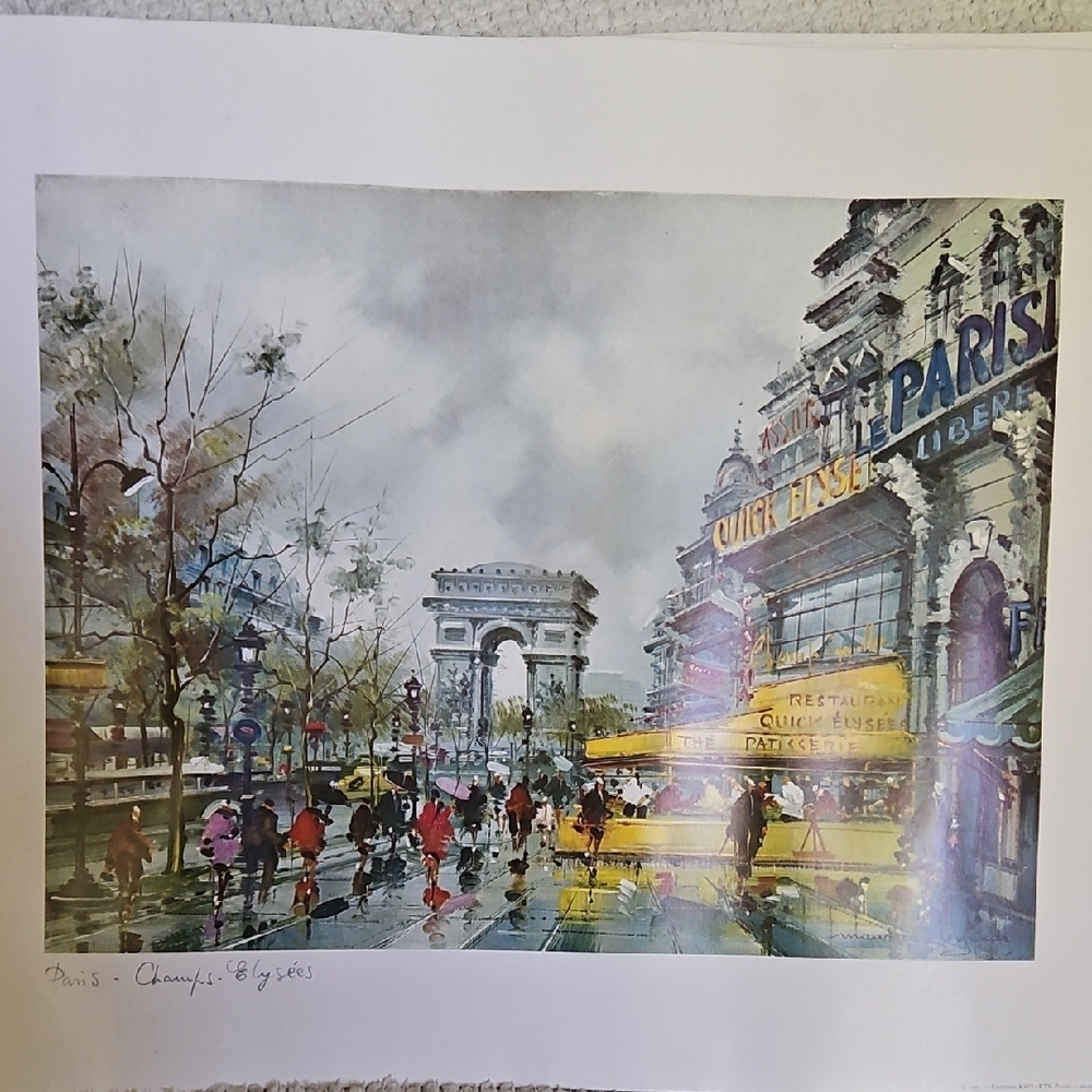 Paris Street Scene Art Print